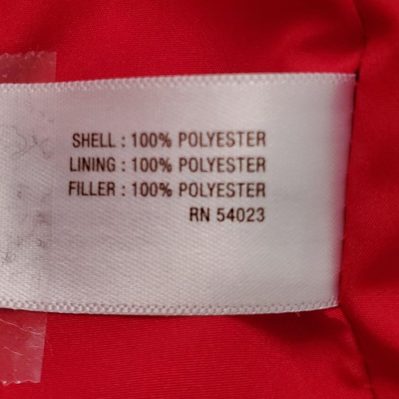 Old Navy Women’s Red Quilted Frost-Free Sleeveless Winter Puffer Vest Red Small - Picture 13 of 16